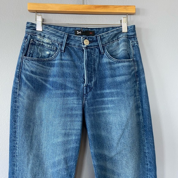 3x1 NYC Higher Ground Gusset Cropped Flare Jeans in Vasto Wash Size 26 - Picture 5 of 9